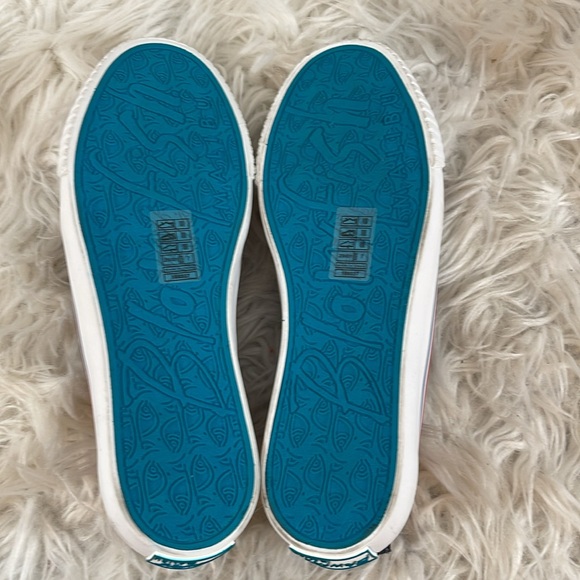 Blowfish Malibu Play Stars And Stripes Laceless Sneakers Navy Blue Red Women 7 - Picture 10 of 11